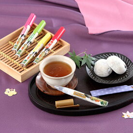 ペン型の携帯粉末容器入りのお茶 好きだっ茶〔静岡一番茶、麦茶、ほうじ茶、ウーロン茶〕