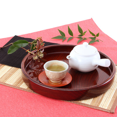 送料無料 伝統の小田原漆器 『１尺１寸茶盆』