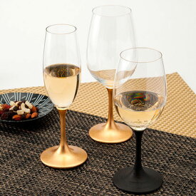 【10%割引】送料無料 ワイングラス 和の趣あふれる小粋なグラス！ JAPAN Glass（とぎかすり漆／金箔）各SML 山久漆工（株）