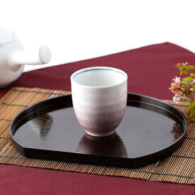 伝統の技が食卓をさらに豪華に美味しく演出 銀彩ピンク 湯呑 九谷焼 和食器 茶器 陶磁器 工芸品