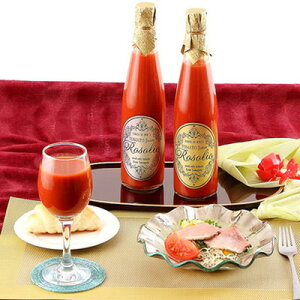 送料無料 こだわりのトマトだけを使った 無添加ジュース ロゾリオ ゴールド&シルバー ロゾリオ(株式会社タックルファーム) 山形県