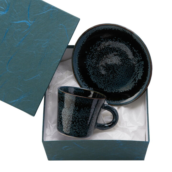 雪夜天目釉フリーカップ 和食器 陶器 コーヒーカップ コップ ビアグラス 青 黒 おしゃれ タンブラー 新潟県 清水焼 羊工房 限定特価