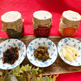 【スーパーSALE】 佃煮 漬物 セット おすすめ〔しょんしょん・梅と鰹の佃煮・らっきょう〕 浜天神たつべぇ庵 こざき会館お土産販売部 熊本県