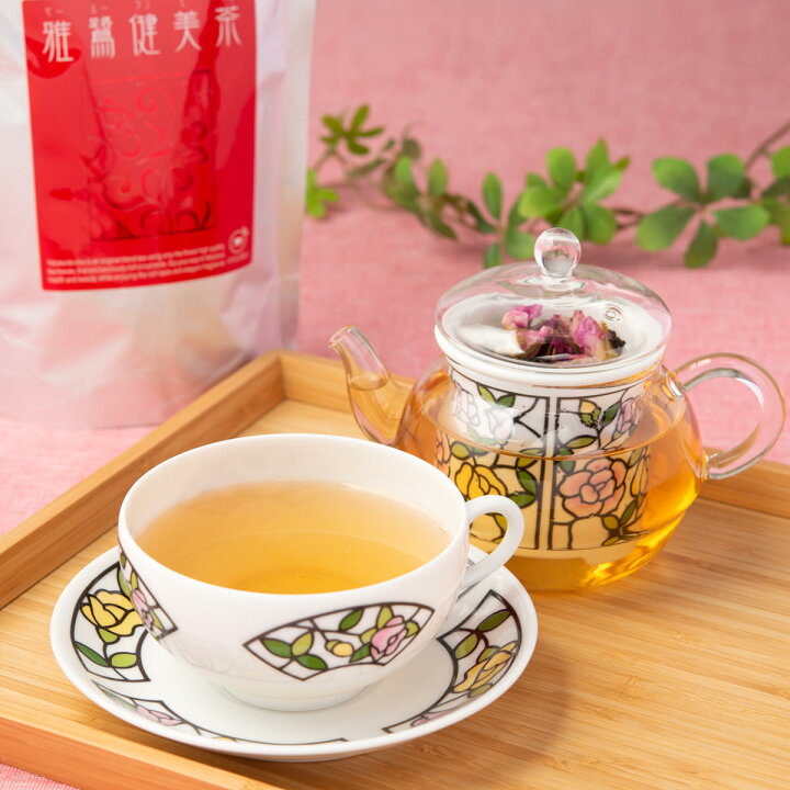 バラのブレンド茶 雅鷺健美茶 100g 4袋 ローズティー Miyabi 高級 安渓鉄観音茶 お茶 茶葉 セット ヤールーケンビチャ