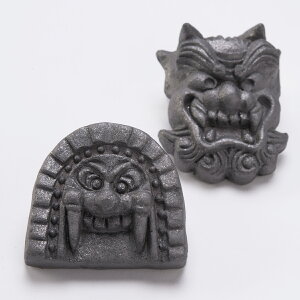 古代現代 鬼面 セット 壁掛け 魔除け いぶし瓦 風水 文鎮 和小物 雑貨 インテリア 置き物 伊達屋 YUHIRO 株式会社伊達屋 愛知県 送料無料