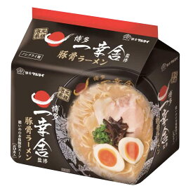 一幸舎監修 豚骨ラーメン 袋麺 5食入6袋2箱 インスタントラーメン 簡単調理 ラーメン 軽食 昼食 夜食 とんこつ ノンフライめん とんこつラーメン 元祖泡系 博多 本格 濃いめ 豚骨スープ
