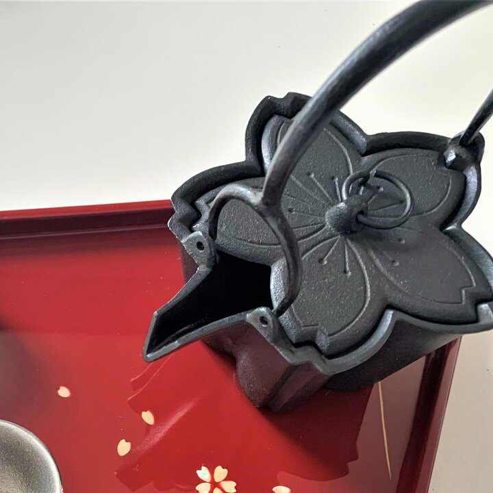 楽天市場】鉄 燗鍋 桜 螺鈿蓋付 酒注 かんなべ 鉄製 器 キッチン 食器  