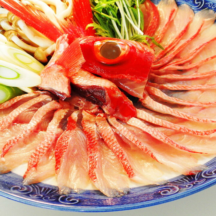 楽天市場 金目鯛しゃぶしゃぶ 湯引き セット しゃぶしゃぶ 刺身 海鮮 金目鯛 国産 伊豆 名産 キンメダイ 半身 アラ しゃぶしゃぶセット 産直お取り寄せニッポンセレクト