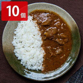 煮込み牛すじカリー 10個セット カレー 惣菜 ビーフカレー 温めるだけ 簡単調理 北海道産 ビーフ 牛すじ 牛すじカレー スパイシー カレーライス 辛口 おかず 化学調味料不使用