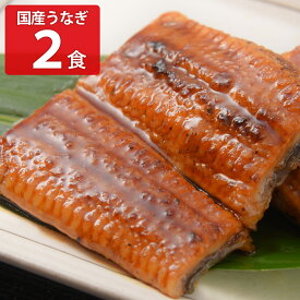 【10%割引】国産 うなぎ蒲焼 2食セット 蒲焼き うなぎ 常温 おかず 和風惣菜 常温保存 すぐ使える 手軽 鰻重 惣菜 丼の具 鰻