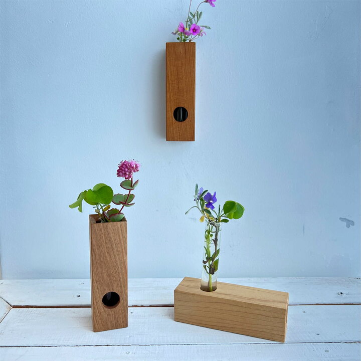 楽天市場】日本の木の花器 KAKIセット 一輪挿し 2個セット インテリア 