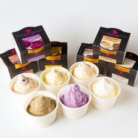 加賀・能登ジェラート 五郎島金時 百万石醤油 他全6種セット ジェラート アイス スイーツ 石川 冷たいスイーツ 加賀野菜 ご当地スイーツ お取り寄せスイーツ【北海道・沖縄県・離島 配送不可】