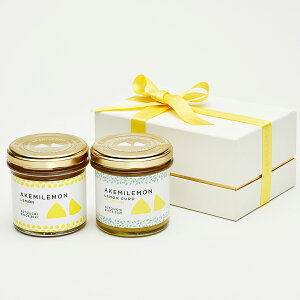 アケミのレモンカード・ジャムセット ギフトボックス レモンカード レモンジャム パンのお供 スプレッド 瀬戸内 レモン ジャム 有機 国産 無農薬