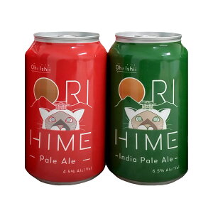 ORIHIME Pale Ale / IPA 355ml �� 8�{�Z�b�g �N���t�g�r�[�� �l�ߍ��킹 ���A�� ������ �Ȗ� �y�[���G�[�� �A���R�[���y�k�C���E���ꌧ�E���� �z���s�z