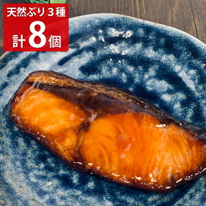 金沢 近江町 のざき 石川県産 天然ぶり 3種計8切 詰め合わせ 海鮮惣菜 冷凍 鰤 お取り寄せ 石川 ぶり照焼 ぶり西京焼 ぶり酒粕焼 のざきの焼き魚【沖縄県・離島 配送不可】