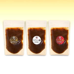 あじまる 食べるにんにく糀 3種セット ふんわり甘口 ぴりっと辛口 大豆ミートの肉味噌風 国産 ニンニク ごはんのおとも おかず 調味料 ポスト投函便