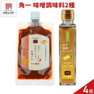 飛騨高山 角一 味噌ドレッシング 味噌だれ セット 2種 計4点入 調味料 詰め合わせ ゆず味噌ドレッシング …