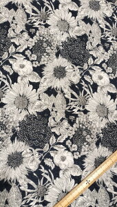 【リバティ・ファブリックス】日本製/「2025S/S」Eastbourne Lawn(イーストボーンローン)Swim Dunclare (スイム・ダンクレア) 12-5672151S-Z (ネイビー)