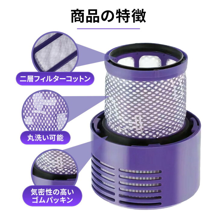 楽天市場】Dyson ダイソン 交換用 HEPA ヘパフィルター 2個 セット 