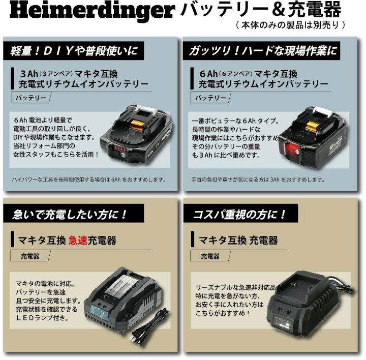 楽天市場】電動ドライバー マキタ Hikoki 日立 18V 互換 軽量モデル 
