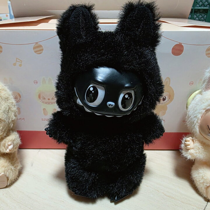楽天市場】ぬいぐるみ ペンダント 黒 ブラック ラブブ らぶぶ ケース 