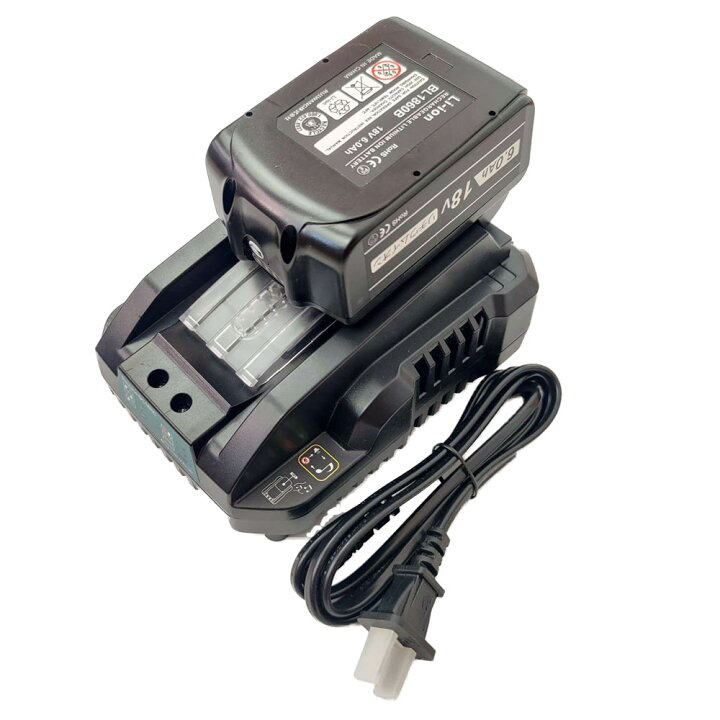 楽天市場】マキタ 互換バッテリー 充電器 BL1860Bx1 DC18RC 電池 6Ah 6 