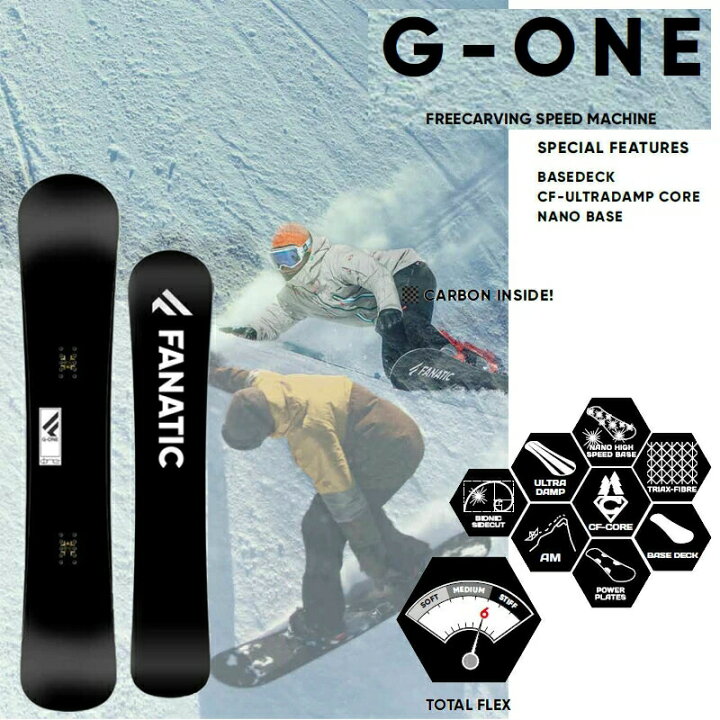 楽天市場】1本限定 FANATIC ファナティック 22/23 G-ONE 160cm  
