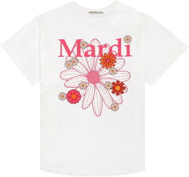 D-3 Tシャツ mardi mercredi マルディメクルディ Tシャツ トップス 韓流 韓国 K-POP おしゃれ 可愛い フラワーモチーフ フラワーマルディ フリーサイズ