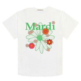 D-7 Tシャツ mardi mercredi マルディメクルディ Tシャツ トップス 韓流 韓国 K-POP おしゃれ 可愛い フラワーモチーフ フラワーマルディ フリーサイズ