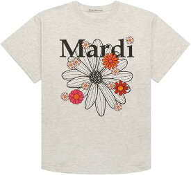 D-8 Tシャツ mardi mercredi マルディメクルディ Tシャツ トップス 韓流 韓国 K-POP おしゃれ 可愛い フラワーモチーフ フラワーマルディ フリーサイズ