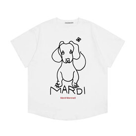 A-4 Tシャツ mardi mercredi マルディメクルディ Tシャツ トップス 韓流 韓国 K-POP おしゃれ 可愛い フリーサイズ