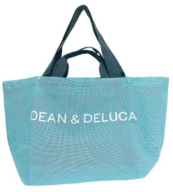 メッシュトートバッグ ディーン ＆ デルーカ DEAN & DELUCA メッシュバッグ トートバッグ ショッピングバッグ エコバッグ ビーチバッグ 買い物 お出かけ 海 プール 温泉 お風呂 ジム 旅行 Lサイズ ブルー
