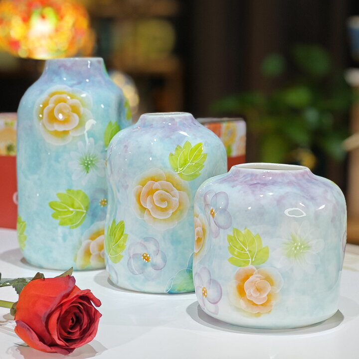 楽天市場】【15周年お客様感謝】花瓶 花びん 磁器製 おしゃれ フラワー 