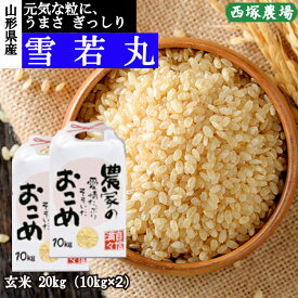 山形県産 雪若丸 令和7年産 玄米 20kg