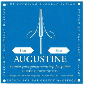 【送料無料・メール便】 オーガスチン ブルー 青 セット　クラシックギター弦 AUGUSTINE Blue/ポイント消化