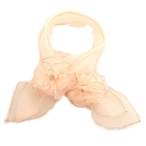 ワイヤー入り花コサージュスカーフ 全15色 コーラス 合唱 ダンス 舞台 ステージ 衣装