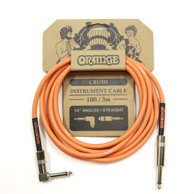 Orange オレンジ 楽器用 シールド ケーブル 3m L字とストレートフォーン CA035