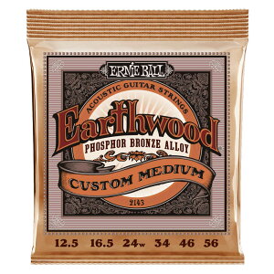 �A�[�j�[�{�[�� �A�R�M�� 2143 Custom Medium �J�X�^���~�f�B�A�� �t�H�X�t�@�[�u�����Y Earthwood Phosphor Bronze 12.5-56 �Q�[�W ERNIEBALL