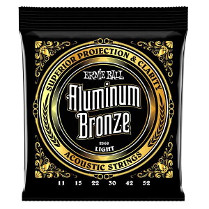 ERNIE BALL アーニーボール 2568 アコースティックギター弦 (11〜52) EARTHWOOD ALUMINUM BRONZE LIGHT アルミニュウム