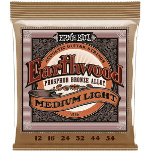 ERNIE BALL ARM tHXt@[uY EARTHWOOD 2146@MEDIUM LIGHT Q[W 12-54@ X