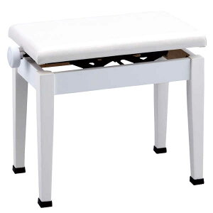 ピアノ椅子 ホワイト 電子ピアノ用ピアノ椅子 メーカー:甲南 K48-WH (日本製) 送料無料 / ピアノ椅子 ピアノイス ピアノ用椅子 いす