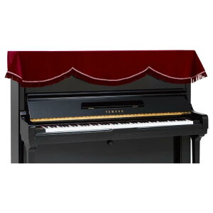 アップライトピアノトップカバー ワインレッド ベロア PT-VE メーカー:YOSIZAWA