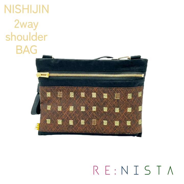 ロラライハリス♡ブラックサテン♡刺繍のショルダーバッグ♡サコッシュ♡ ロラライハリス♡刺繍のチャーム♡ブラックサテン♡キーホルダー