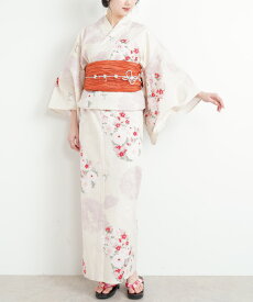 浴衣 セット レディース 2点セット 兵児帯 作り帯 女性用 綿100％ 大人用 花柄 椿 紫陽花 1411-1b 1411-3b 1411-4b 1412-1a 1412-2b 1412-3b 1412-4a 1413-1a 1414-4b 2304-a 2305-a 2309-b 1411all 佐川