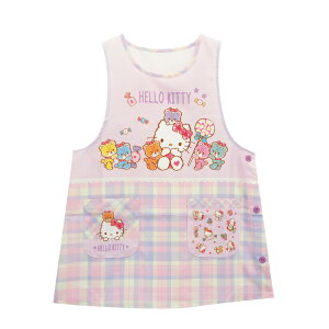 \ネコポス送料無料/ エプロン 保育士 キャラクター エプロン サンリオ 大人 サンリオキャラクターズ クロミ マイメロディ キティ フリーサイズ 24614147 24614152 24614153 25614155 25614156 25614157 2561