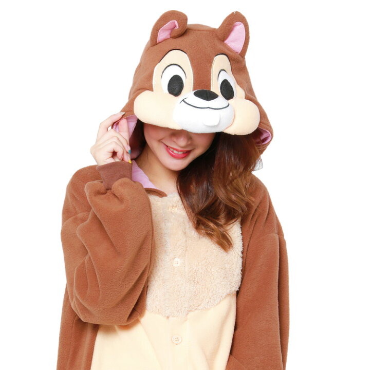 楽天市場 着ぐるみ パジャマ 大人用 フリース素材 チップ ディズニー ハロウィン 衣装 変装 変身 コスチューム キャラクター Tdl ギフト プレゼント コスプレ 仮装 学祭 Usj 忘年会 イベント キグルミ きぐるみ サザック Sazac Dny011 佐川 あす楽 Nishiki