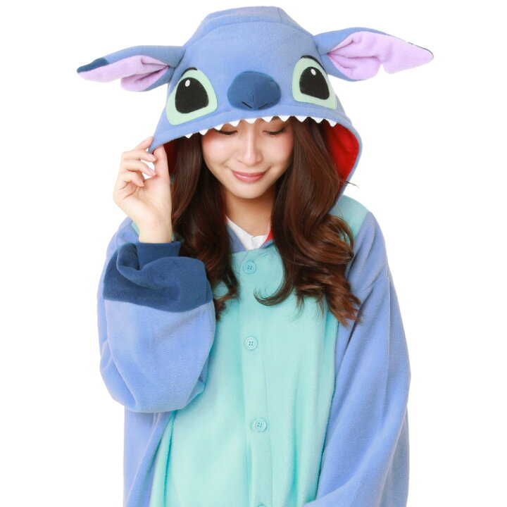 楽天市場 着ぐるみ パジャマ 大人用 フリース素材 スティッチ Dny022 リロ スティッチ ディズニー ハロウィン 衣装 変装 変身 コスチューム キャラクター Tdl ギフト プレゼント コスプレ 仮装 学祭 Usj 忘年会 イベント キグルミ きぐるみ サザック Sazac 佐川 Nishiki