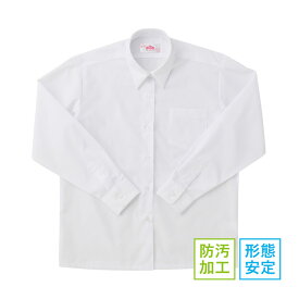 BESTELLA ビーステラ スクールシャツ ブラウス 女子 白 長袖 カッターシャツ B体 形態安定加工 防汚加工 BS194
