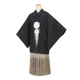 【期間限定クーポン配布中】【レンタル】 羽織袴 12点セット 羽織袴レンタル フルセット sbw7049 【往復送料無料】 十三歳 羽織袴 140〜150cm レンタル 袴 黒 ストライプ 羽織袴 13歳 ジュニア レンタル着物 卒業式 発表会