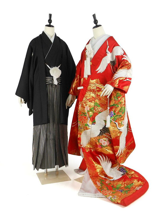 楽天市場】【レンタル】 色打掛・紋付袴 18点セット 打掛レンタル フル 